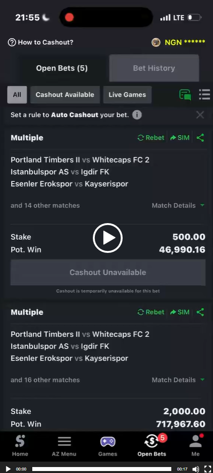 Winning betting ticket 7 September